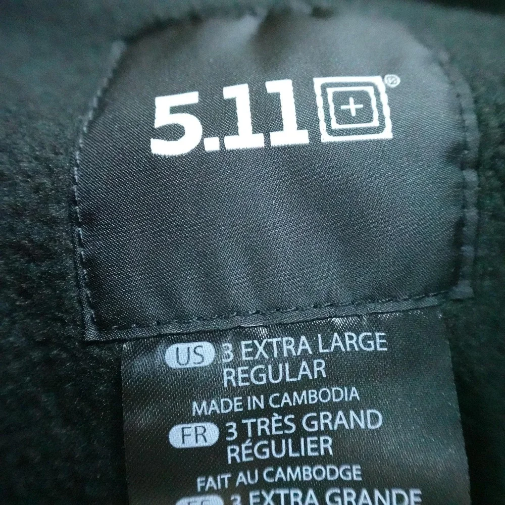 NEW 5.11 Tactical Jacket Mens 3XL Black 3 In 1 Parka 2.0 Coat Waterproof Work